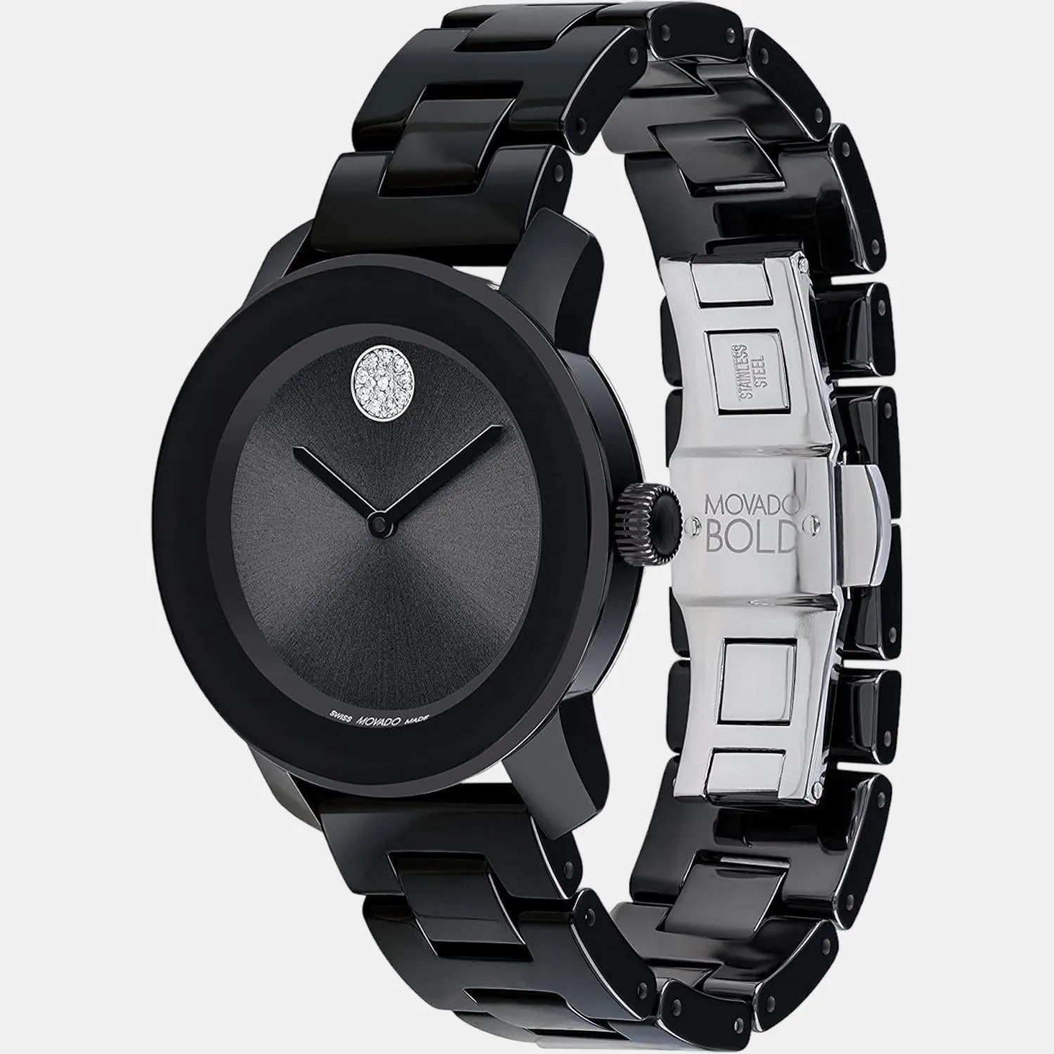 Bold Ceramic Women's Analog Stainless Steel Watch 3600803
