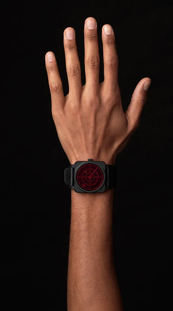 BR Watch BR 3 92 Red Radar Ceramic Limited Edition D