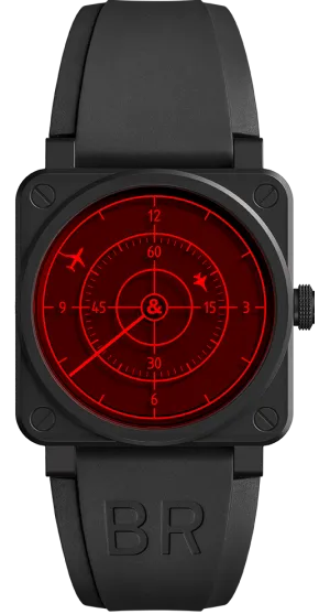 BR Watch BR 3 92 Red Radar Ceramic Limited Edition D