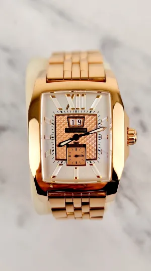 Breitling for Bentley Flying B Date 18K Rose Gold Watch MOP Full Set Box & Papers R16362