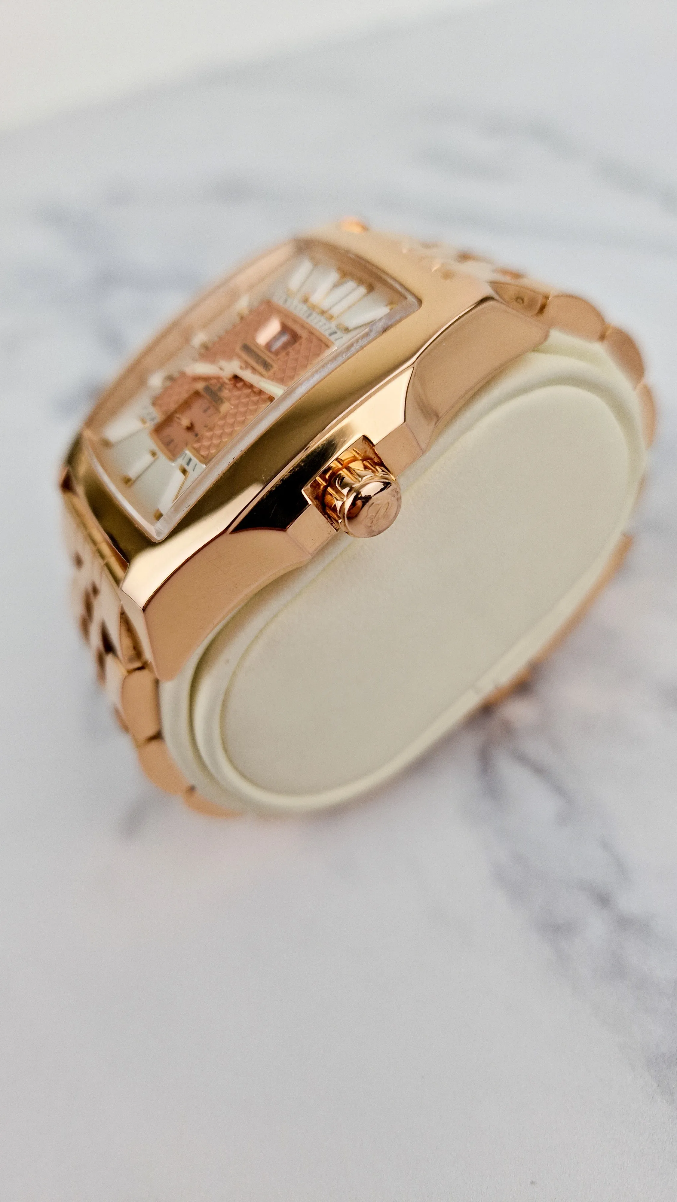 Breitling for Bentley Flying B Date 18K Rose Gold Watch MOP Full Set Box & Papers R16362