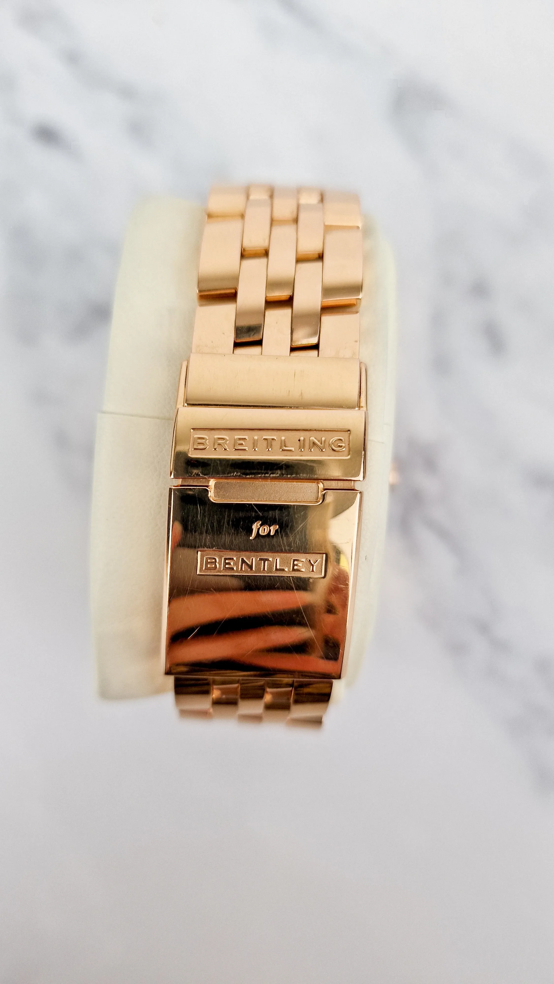 Breitling for Bentley Flying B Date 18K Rose Gold Watch MOP Full Set Box & Papers R16362