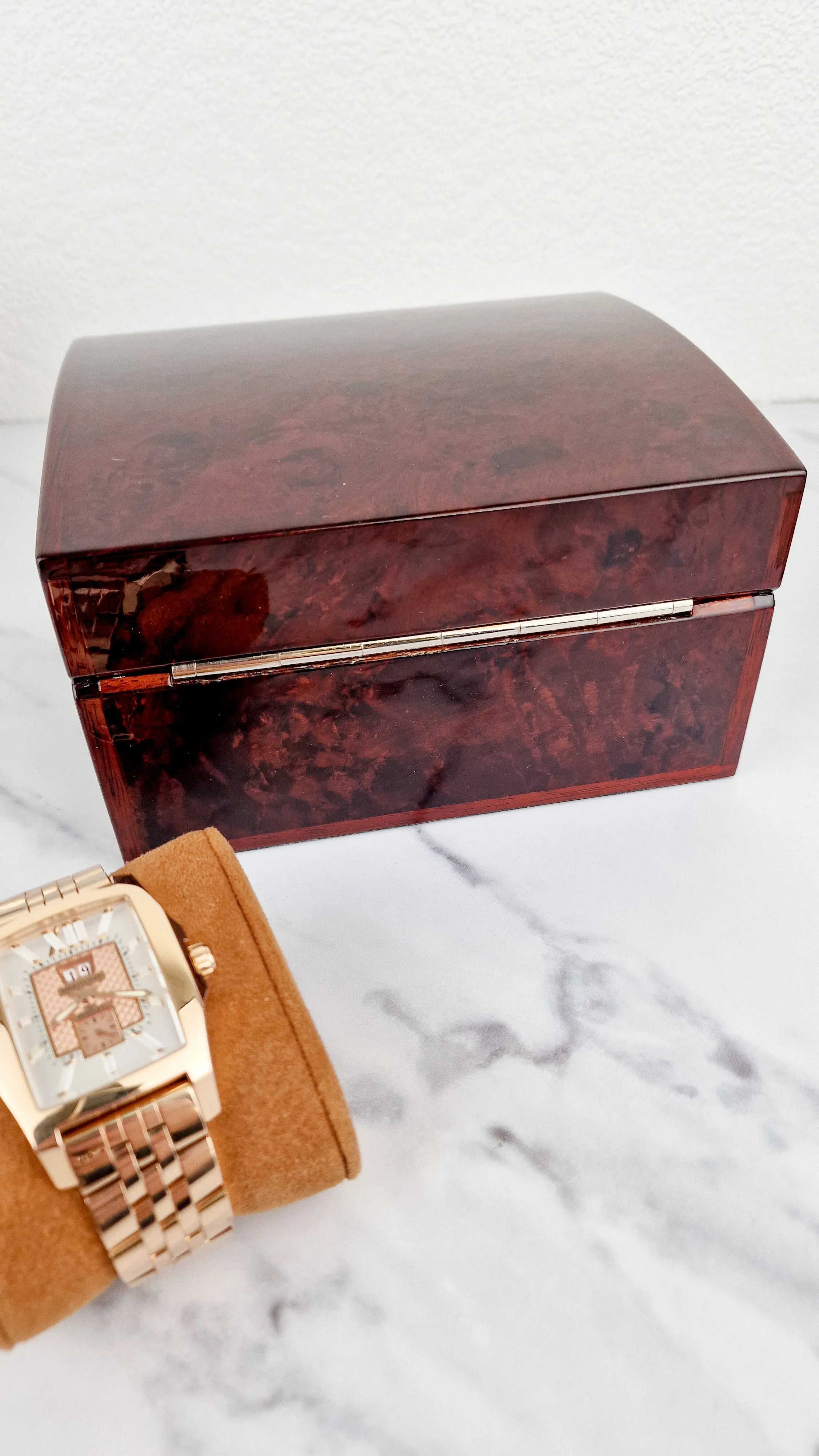 Breitling for Bentley Flying B Date 18K Rose Gold Watch MOP Full Set Box & Papers R16362
