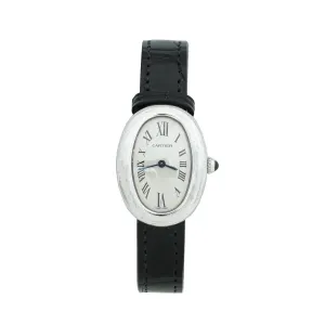 Cartier 18K White Gold Baignoire Quartz  Watch