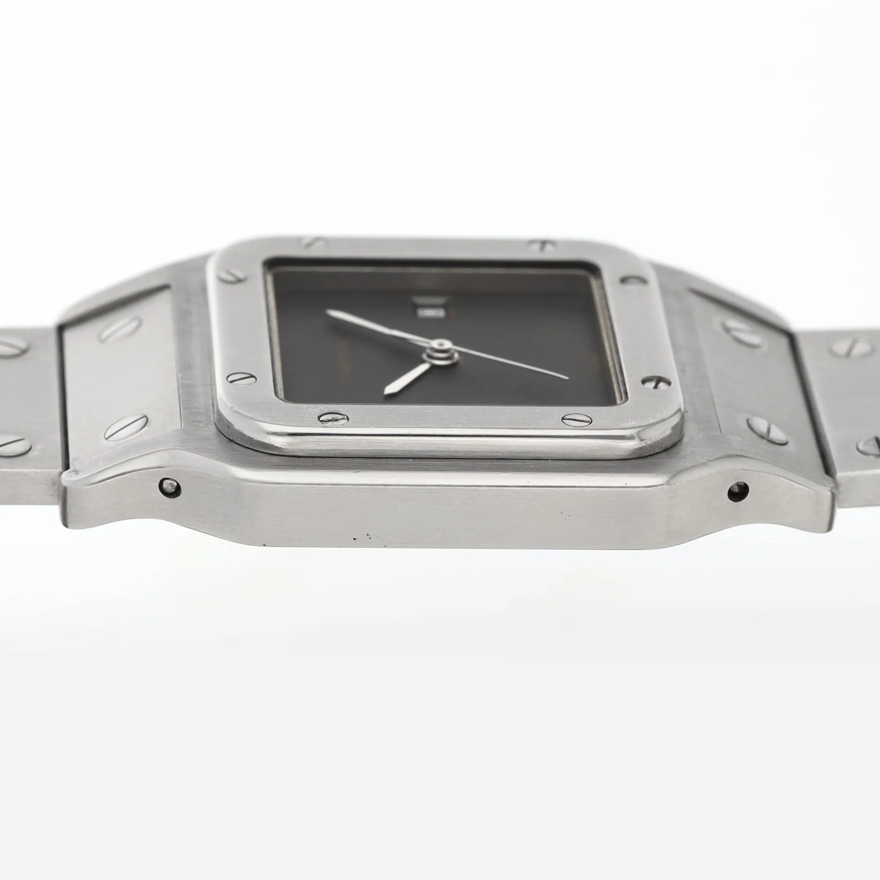 Cartier Santos 2960 Steel with Grey Dial Full Set – The Rarest Santos