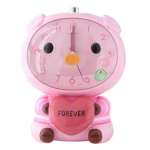 Cartoon Alarm Clock Students Use Cute Multi-Functional Creative Bedside Mute Luminous Children&#39;s Alarm Clock