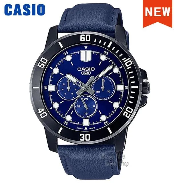 Casio watch men's top luxury suit quartz watch military sports leisure waterproof luminous electronic men watch MTP-VD300D-2E
