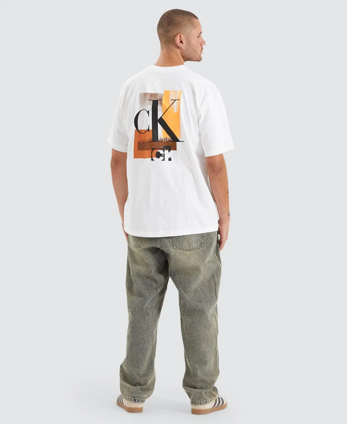 Connected Layered Landscape T-Shirt White