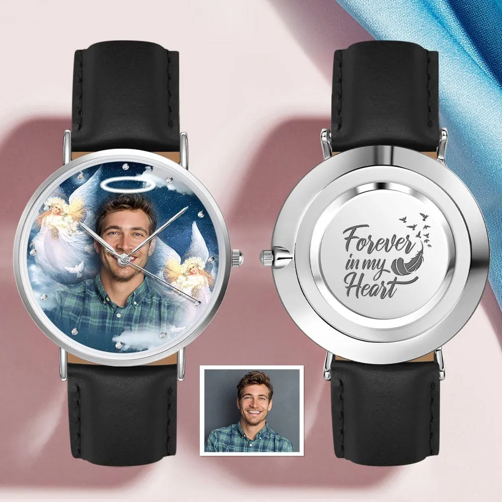 Custom Photo Watch Personalized Memory Watch Best Memorial Gifts - Forever in My Heart