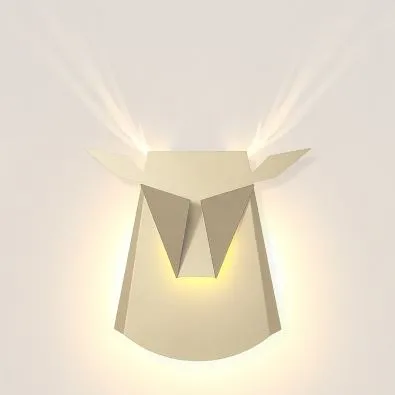 Deer Head Art Wall Light