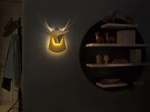 Deer Head Art Wall Light