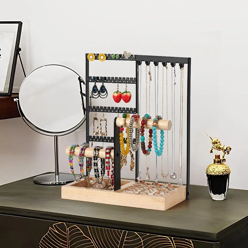 Desktop Jewelry Organizer Jewelry Stand With Ring And Bracelet Holder