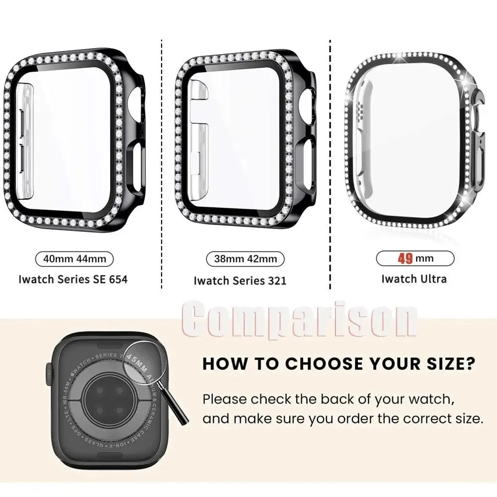 Diamond Screen Protector Tempered Glass Cover for Apple Iwatch