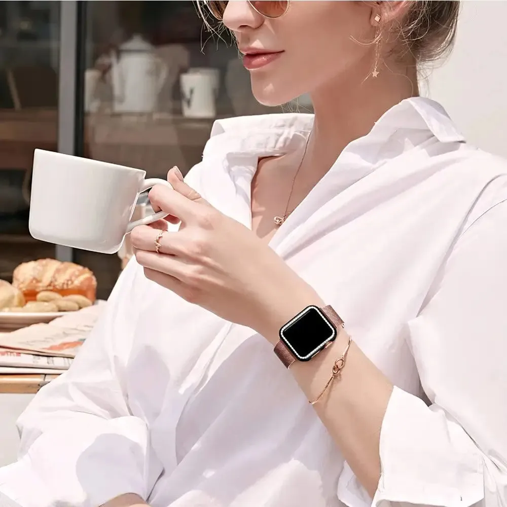 Diamond Screen Protector Tempered Glass Cover for Apple Iwatch