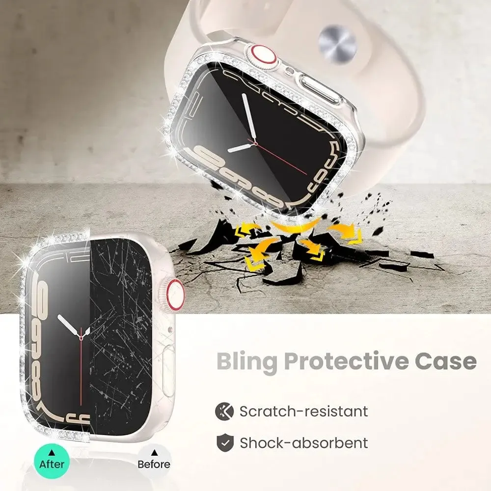 Diamond Screen Protector Tempered Glass Cover for Apple Iwatch
