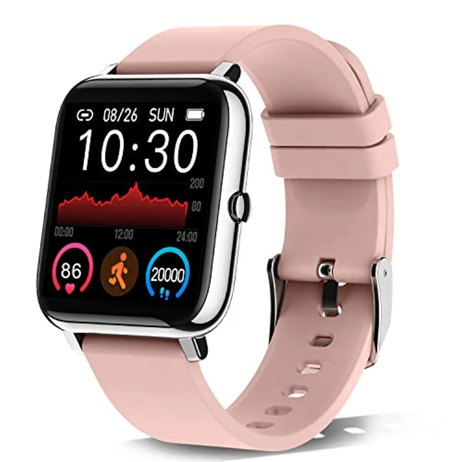 Donerton Smart Watch, Fitness Tracker for Women, 1.4" TFT LCD Screen Smartwatch with Heart Rate and Sleep Monitor, IP67 Waterproof Activity Tracker with Pedometer, Fitness Watch for Android and iOS