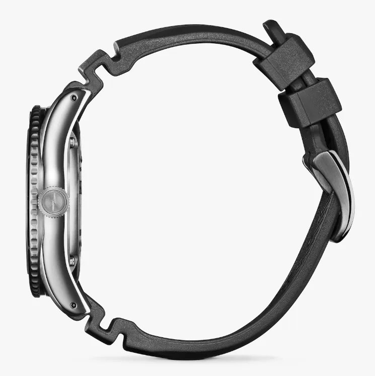 Duck 3h 42mm - Black Rubber Strap