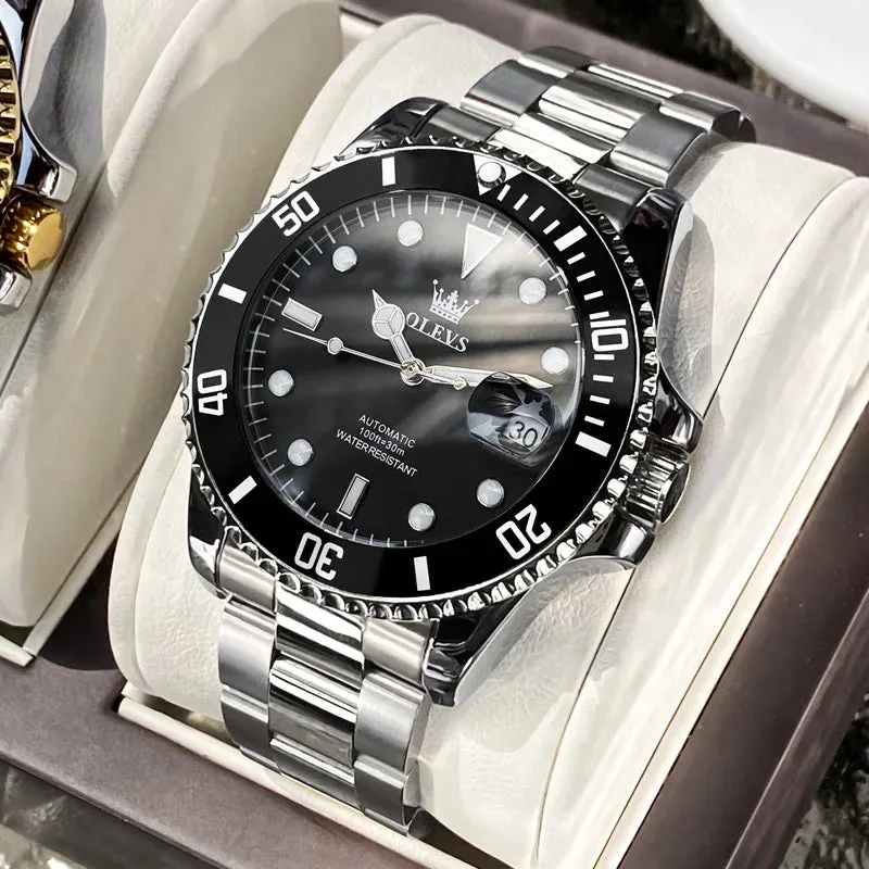 ELEGANCE® 6650 Prestige Men's Watches Luxury Original Automatic Mechanical Watch for Man Waterproof Stainless Steel Luminous Date Fashion