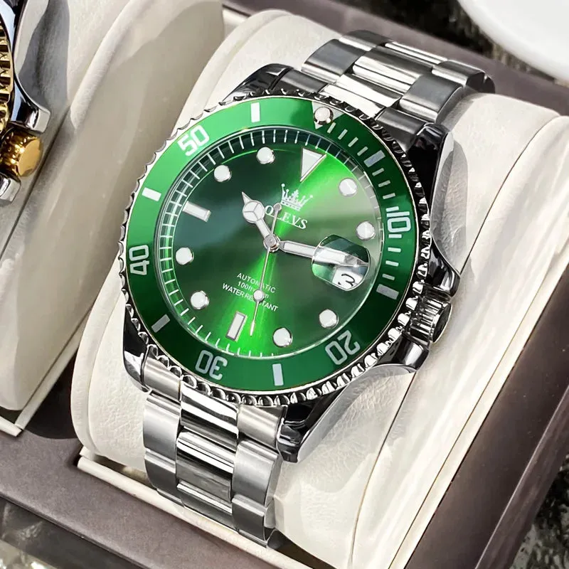ELEGANCE® 6650 Prestige Men's Watches Luxury Original Automatic Mechanical Watch for Man Waterproof Stainless Steel Luminous Date Fashion