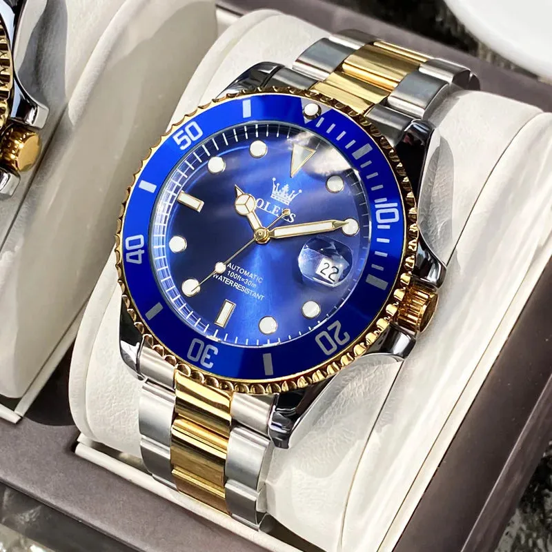 ELEGANCE® 6650 Prestige Men's Watches Luxury Original Automatic Mechanical Watch for Man Waterproof Stainless Steel Luminous Date Fashion