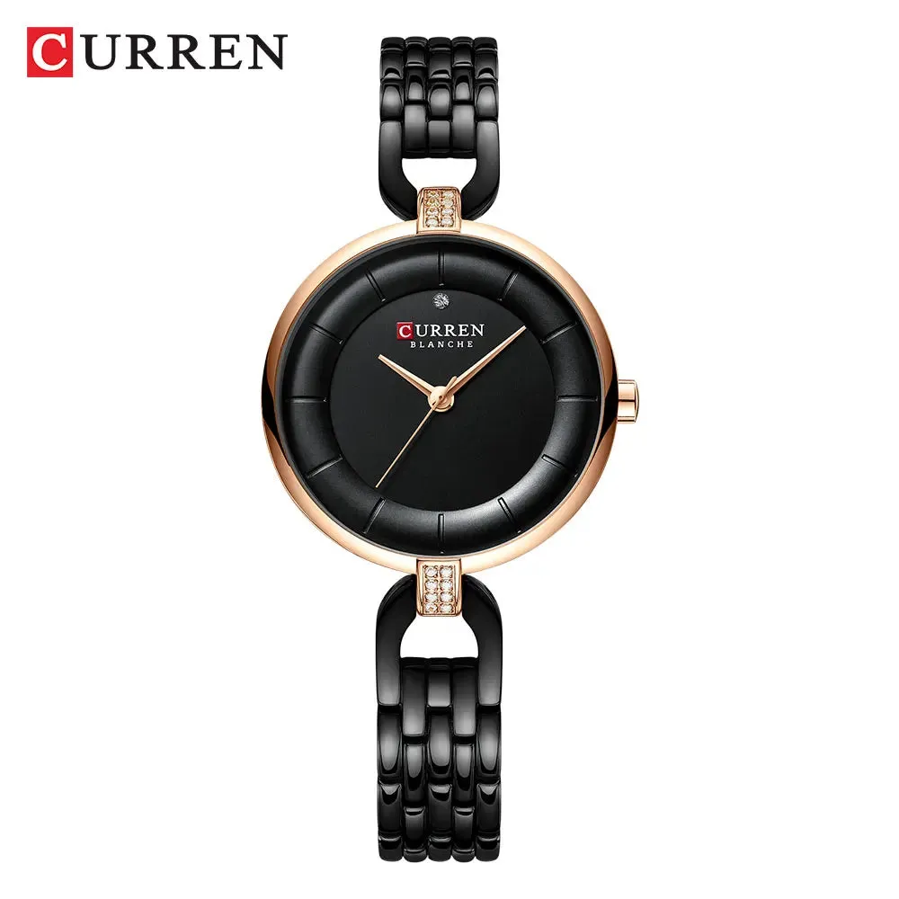 Elegance® Prestige 9052 Women Watch - Luxury Brand Simple Casual Quartz Watches Women Silver Dress Wristwatch Female Clock Ladies Watch with Stainless Steel
