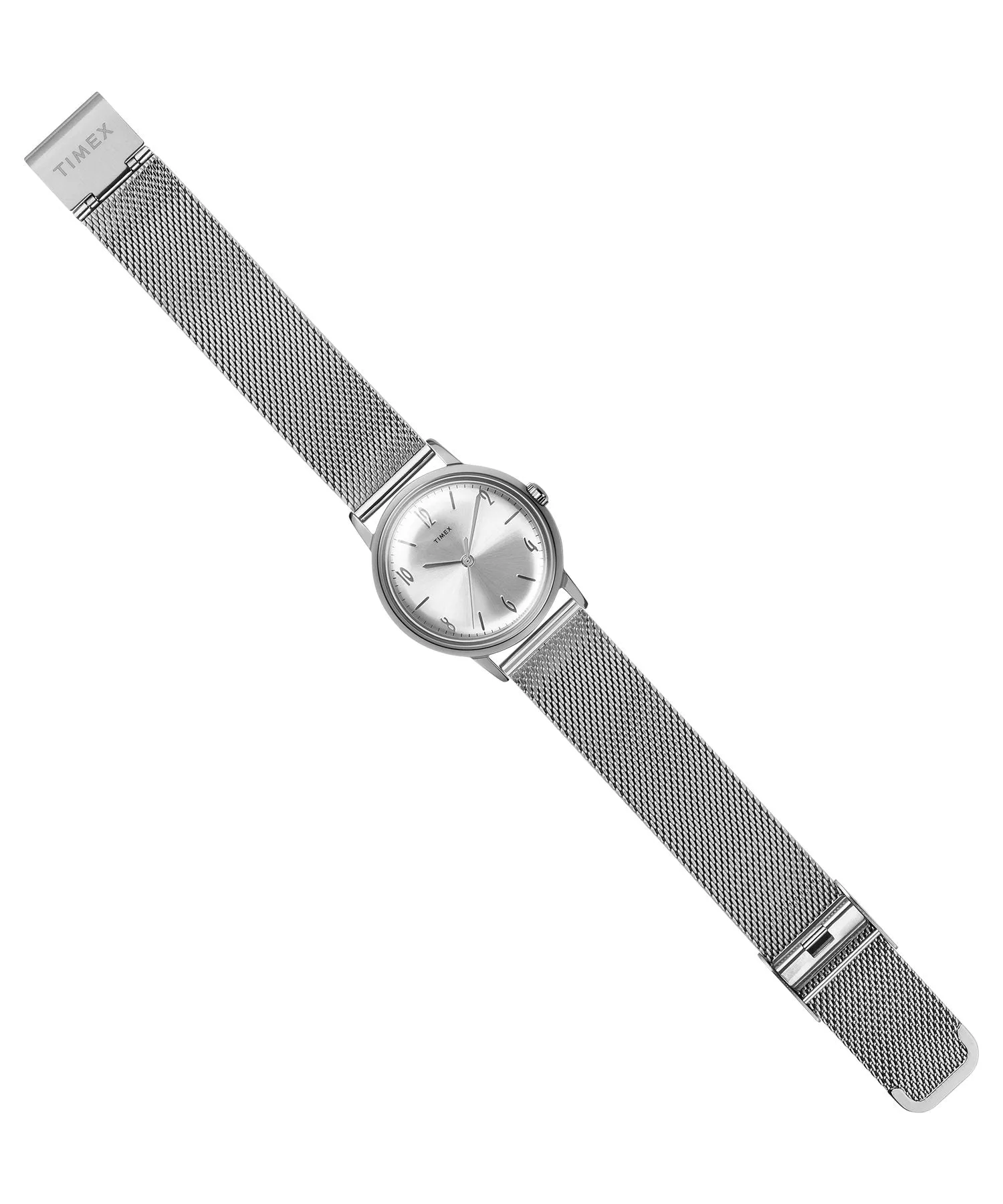 Exclusive Timex Marlin Mesh Band Watch in Silver 34mm