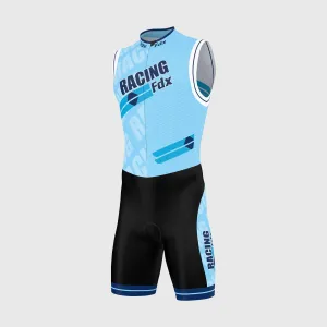 Fdx Core Sky Blue Men's Sleeveless Padded Triathlon Suit