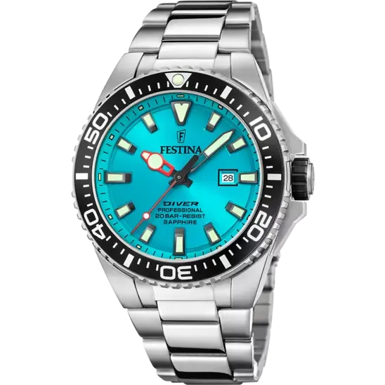 Festina Blue Dial Stainless Steel Bracelet Men's Watch F20663/5