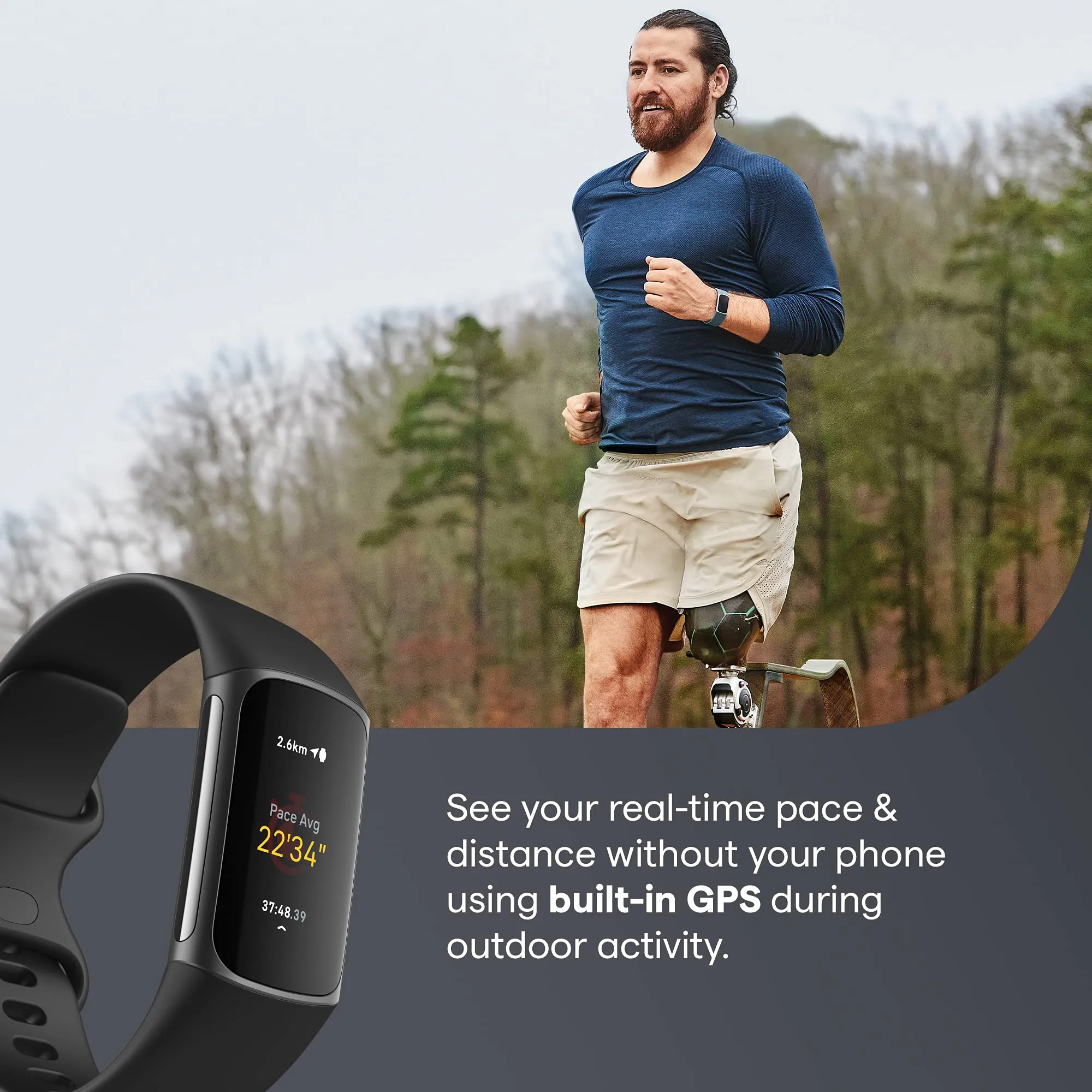 Fitbit Charge 5 Fitness Wristband (FB421) (Black / Graphite)