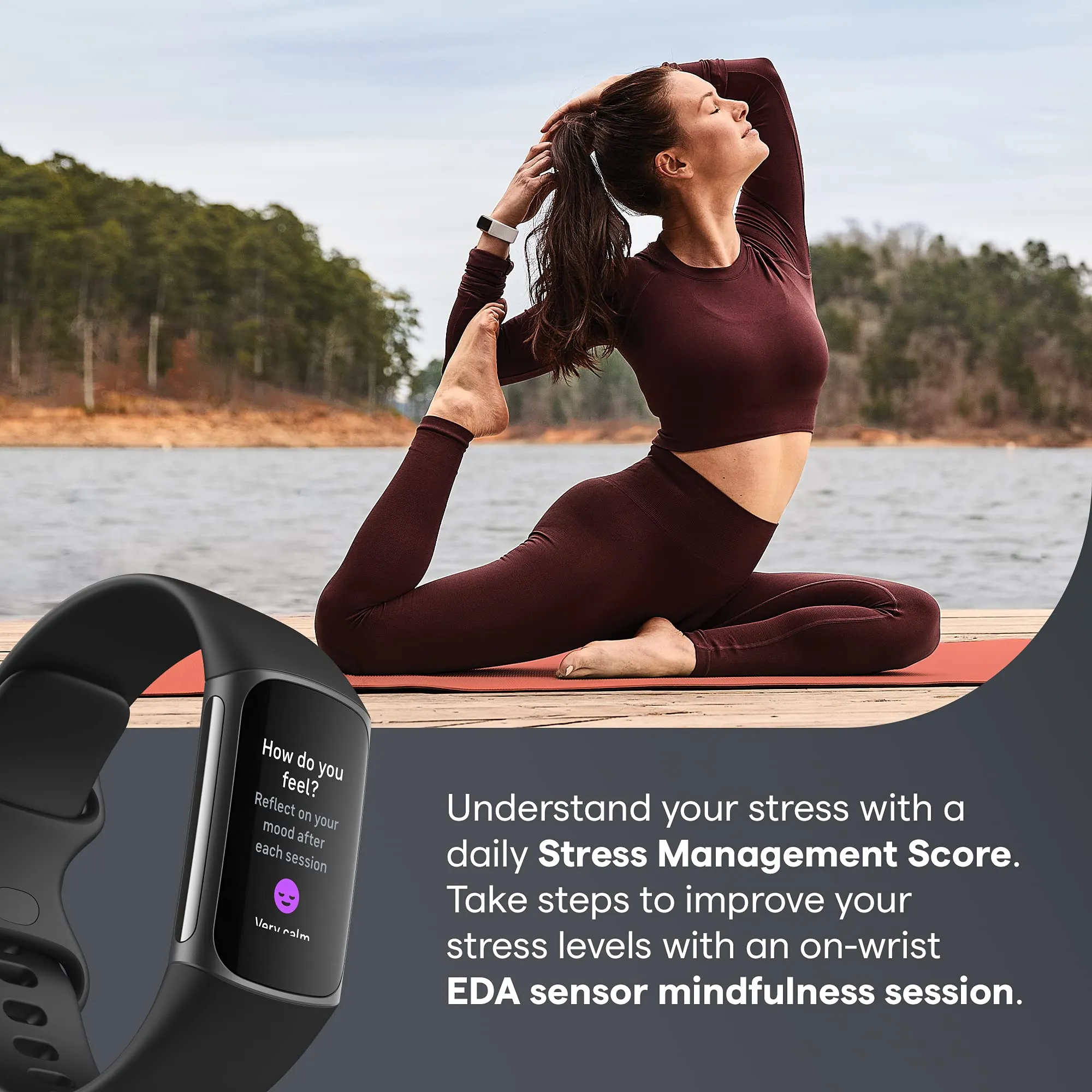Fitbit Charge 5 Fitness Wristband (FB421) (Black / Graphite)