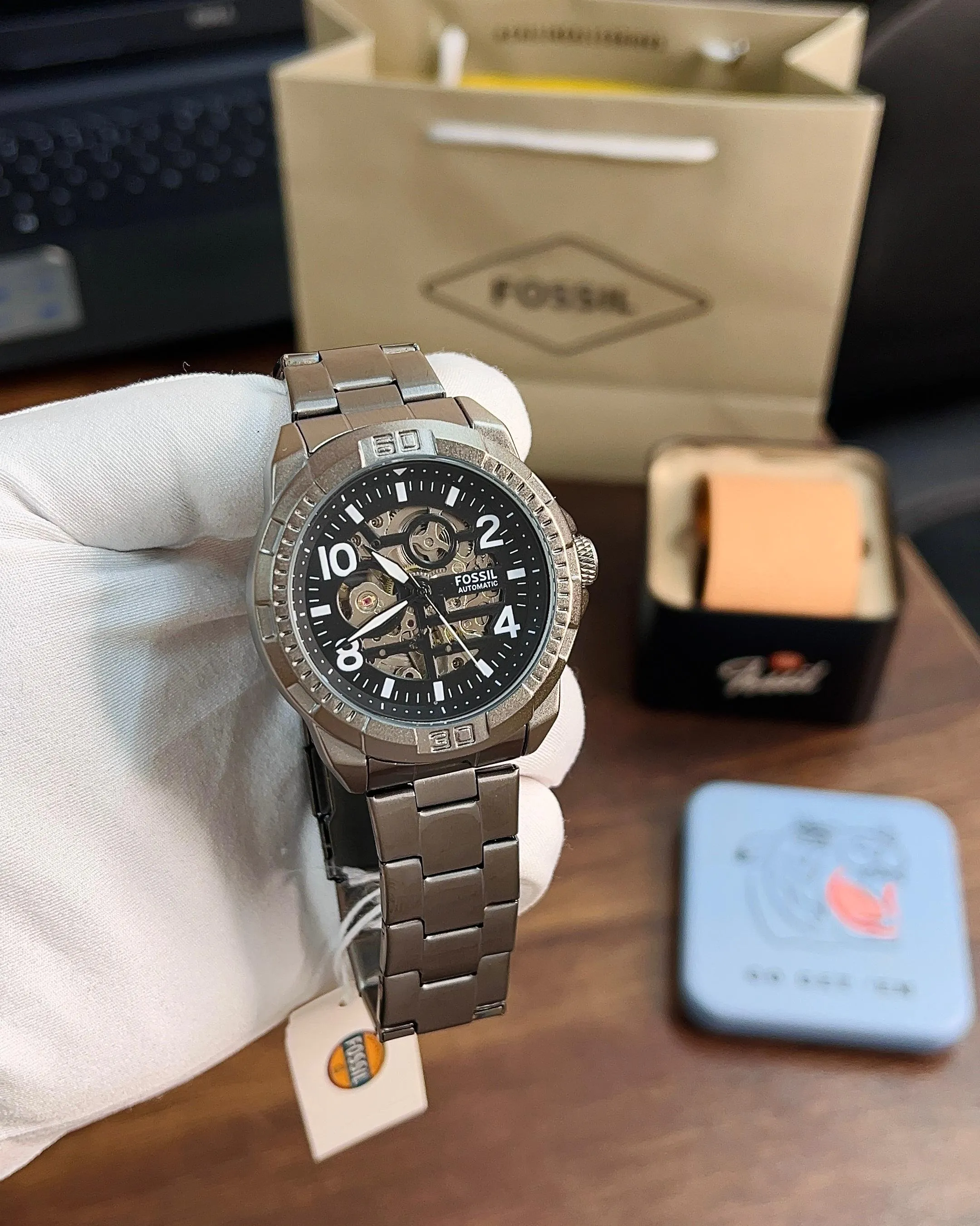 Fossil Bronson Gunmetal Men's Analog Watch