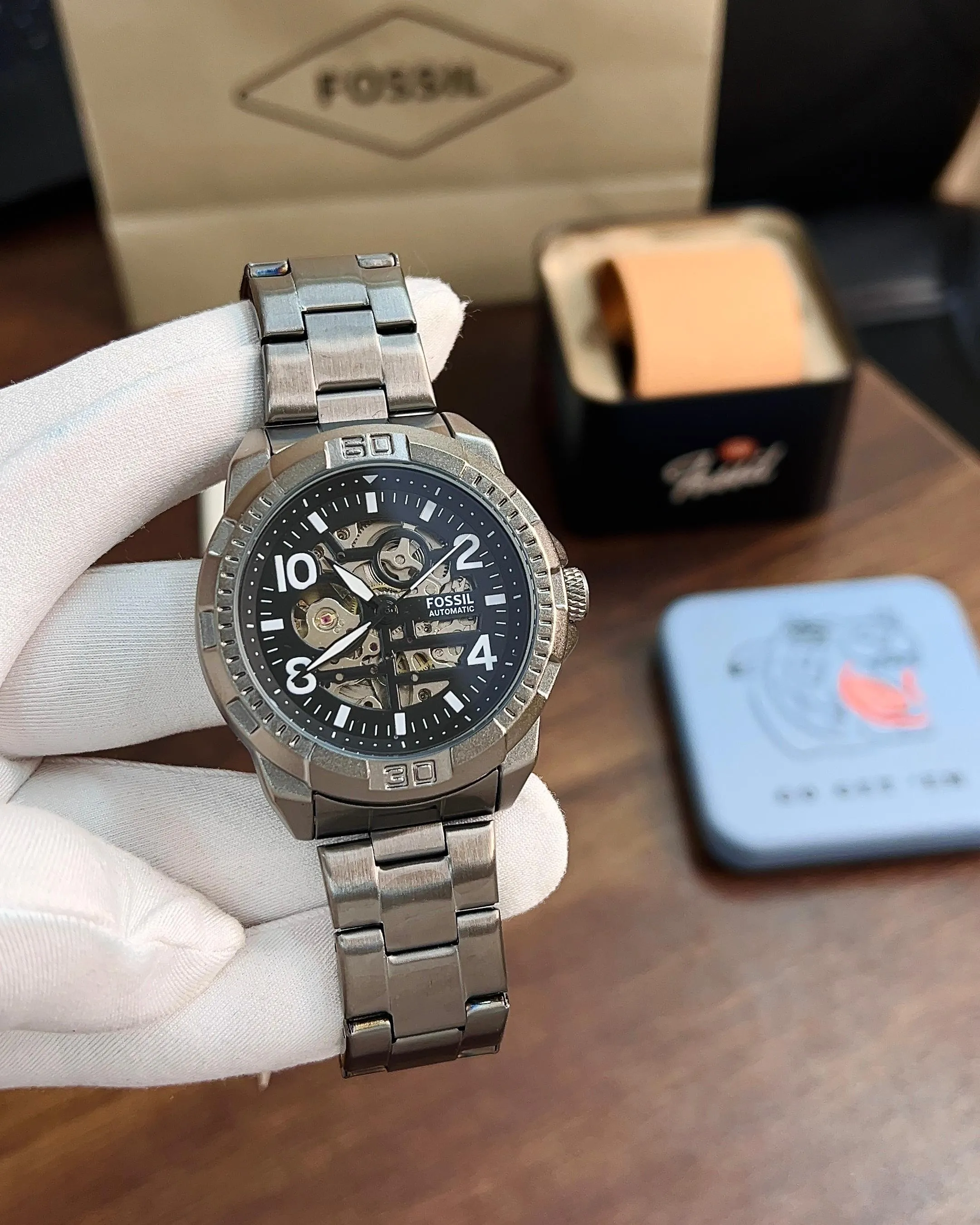 Fossil Bronson Gunmetal Men's Analog Watch