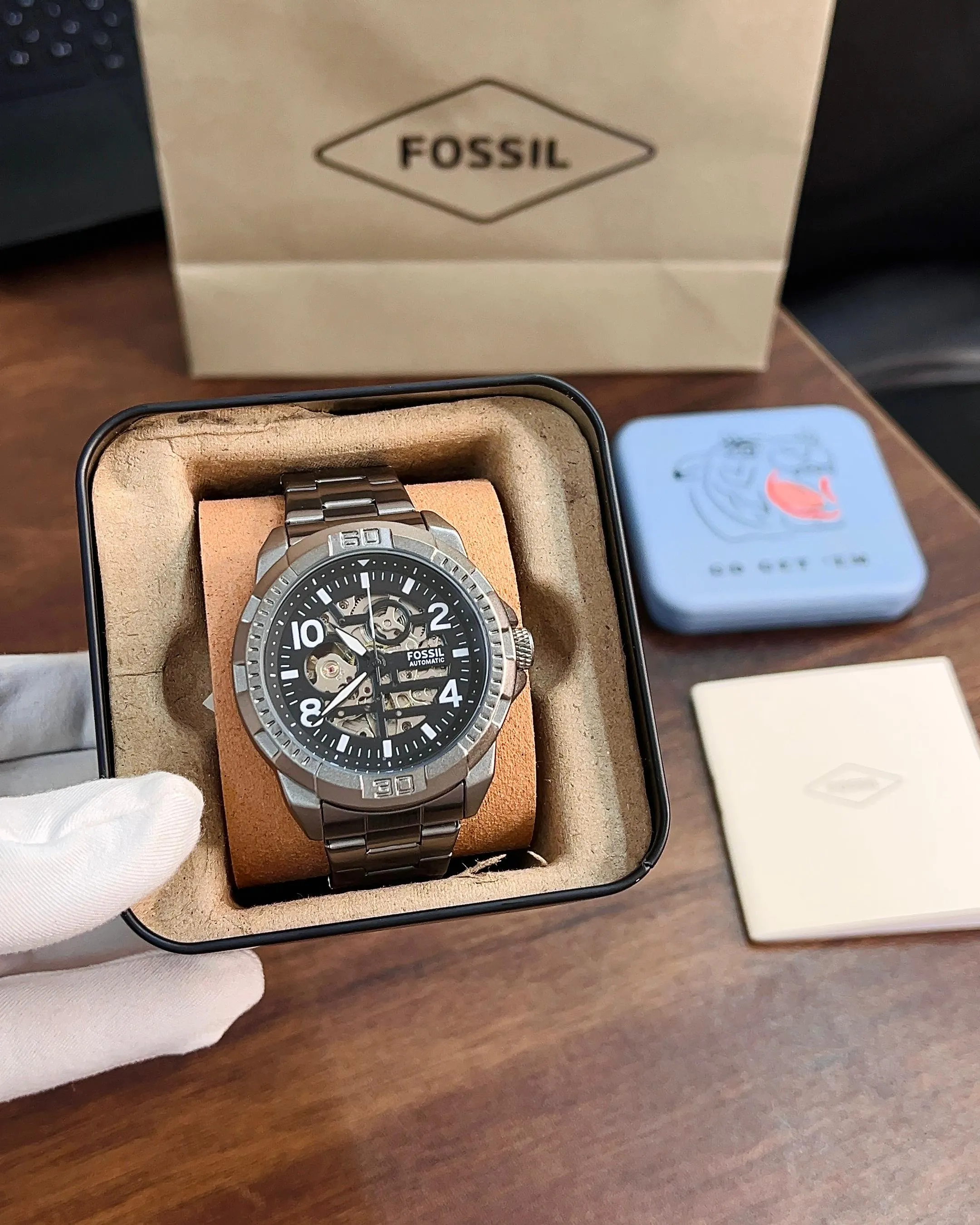 Fossil Bronson Gunmetal Men's Analog Watch