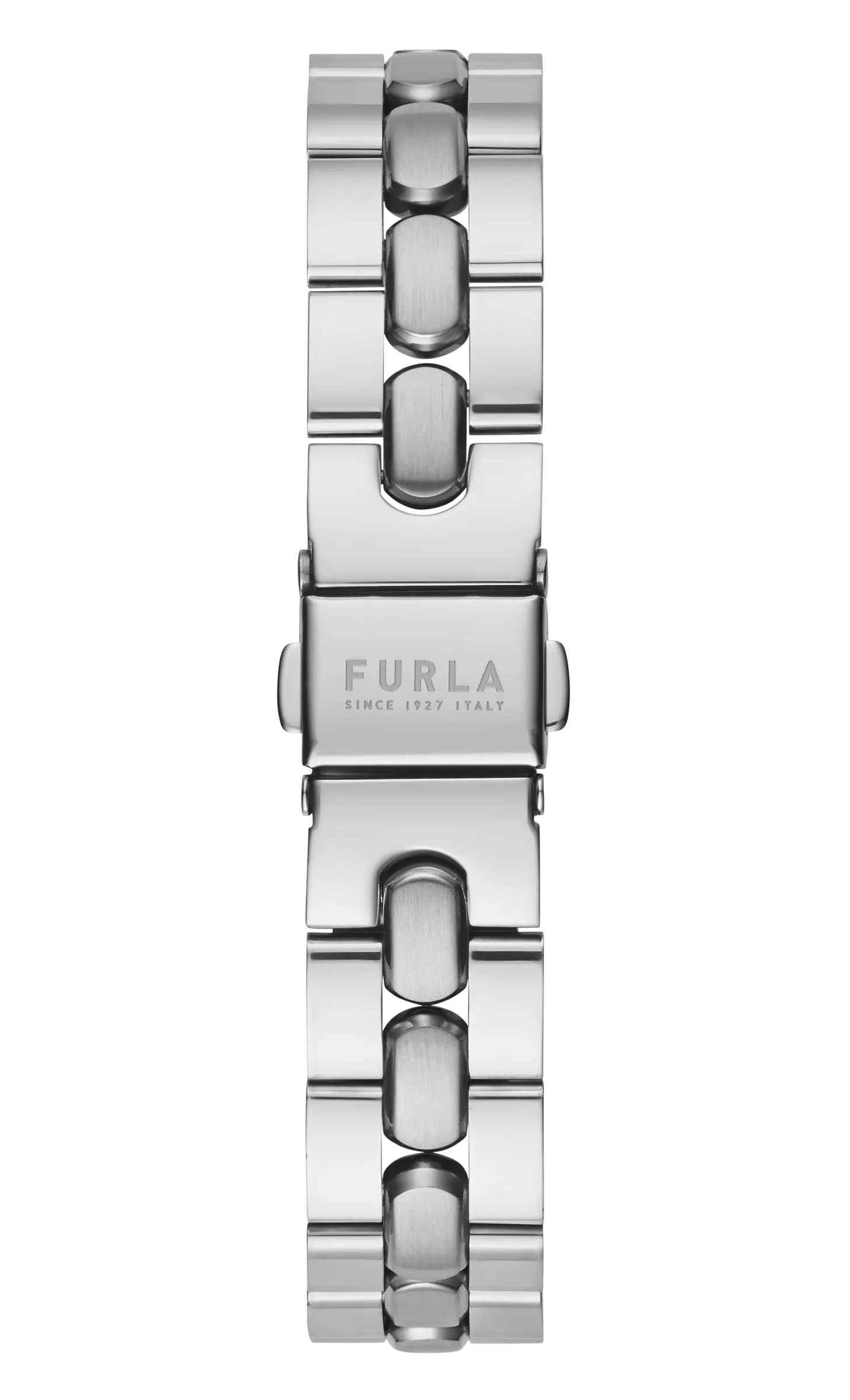 Furla - Logo Links Crystal Silver Bracelet Watch