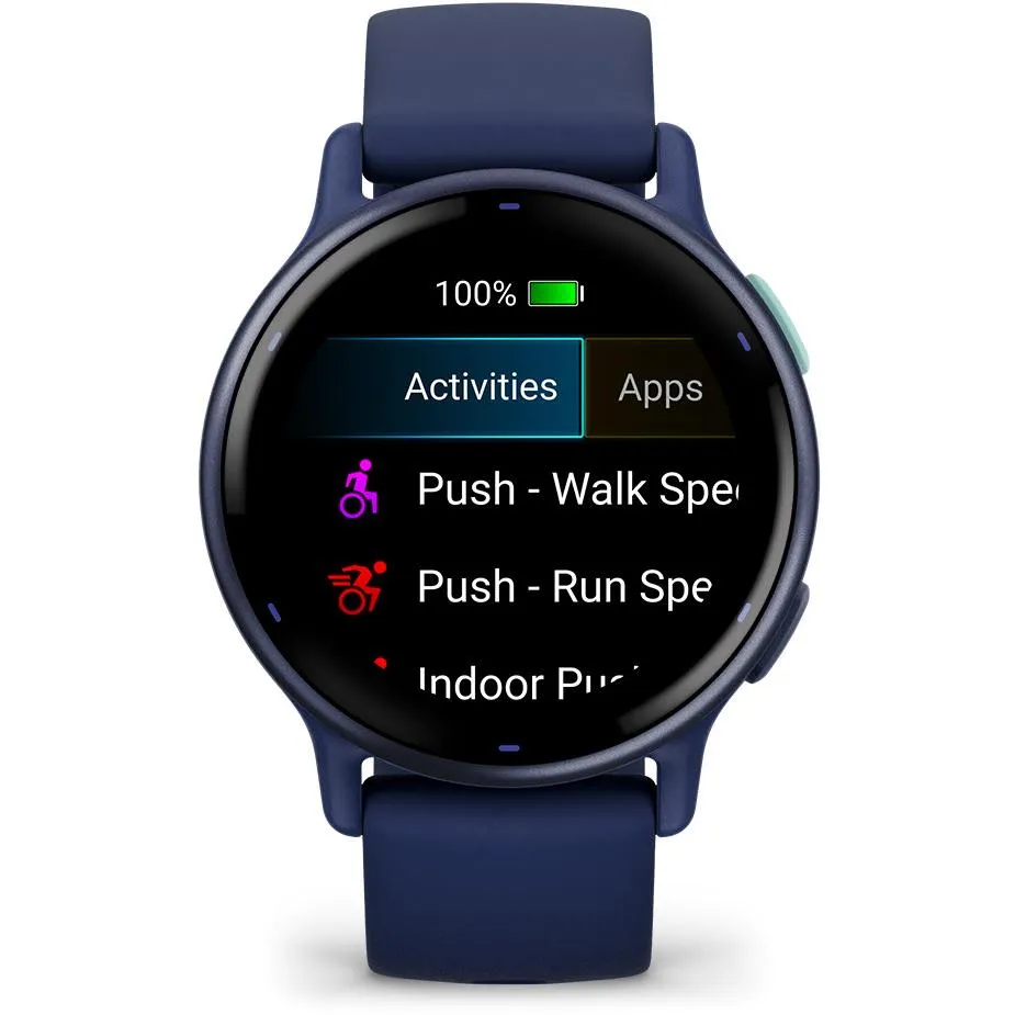 Garmin VivoActive 5 Smart Watch - Metallic Navy Bezel with Navy Case (AU Version) (Open Never Used)