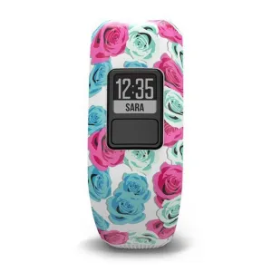 Garmin vivofit jr Kids Real Flower Silicone Band Black Dial Fitness/Activity Tracker Smart Watch - 010-01634-02