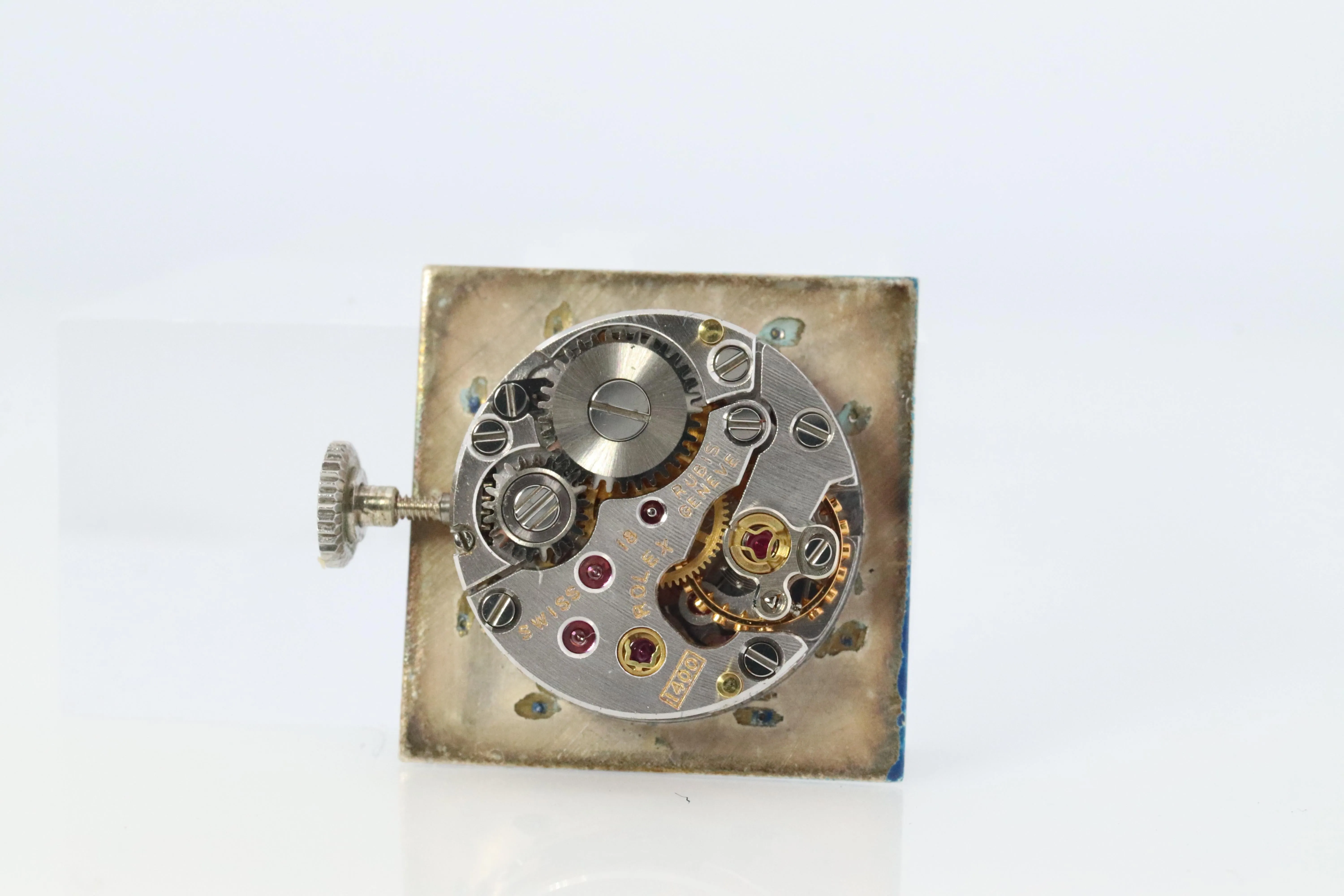 Genuine Rolex Watch. Diamond Bezel Blue Ladies Manual ROLEX 2611 Precision