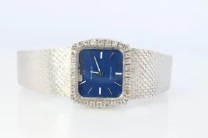 Genuine Rolex Watch. Diamond Bezel Blue Ladies Manual ROLEX 2611 Precision