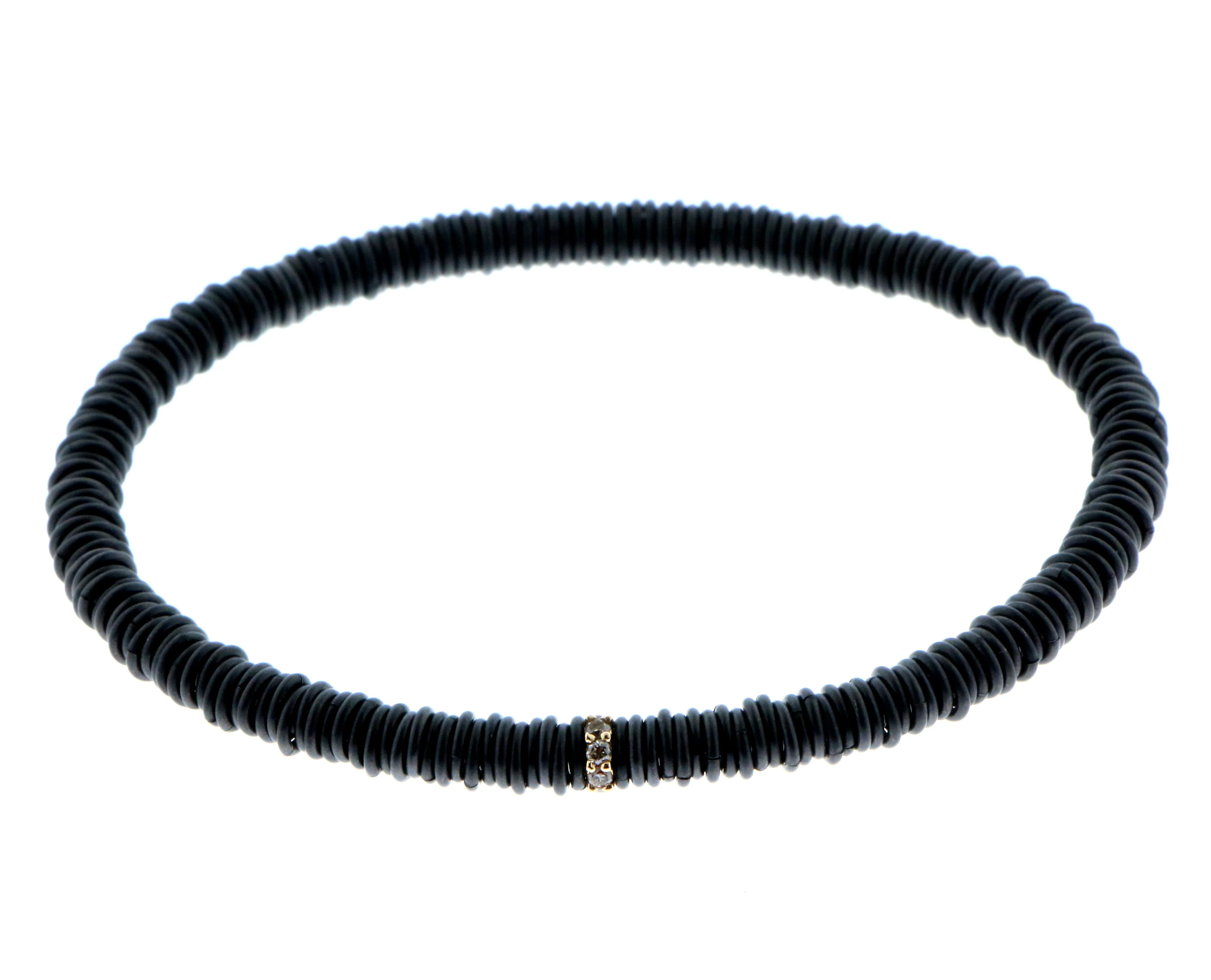 Gold & gunmetal stretch bracelet