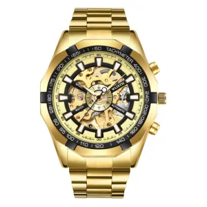 Gold hollowed out waterproof watch W1110810