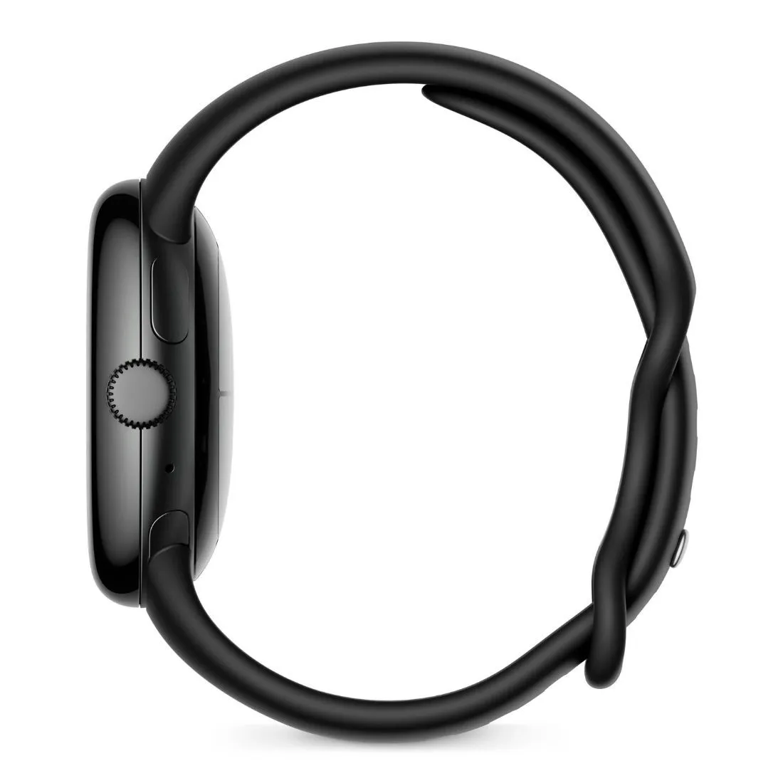 Google Pixel Watch LTE Matte Black Stainless Steel Case with Obsidian Active Band