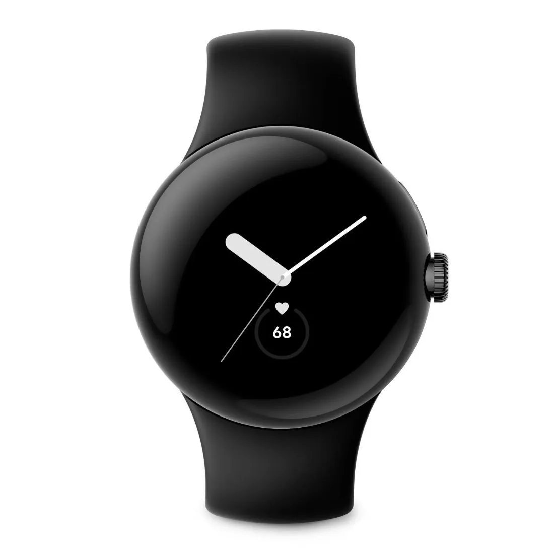 Google Pixel Watch LTE Matte Black Stainless Steel Case with Obsidian Active Band