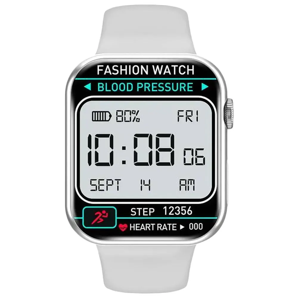 Green Lion Active Pro GNSW22 Smart Watch Silver Case With Silver Strap & Extra Strap