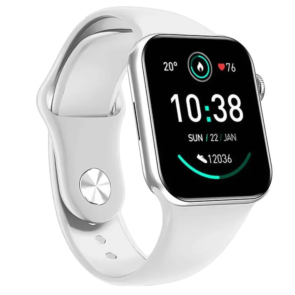 Green Lion Active Pro GNSW22 Smart Watch Silver Case With Silver Strap & Extra Strap