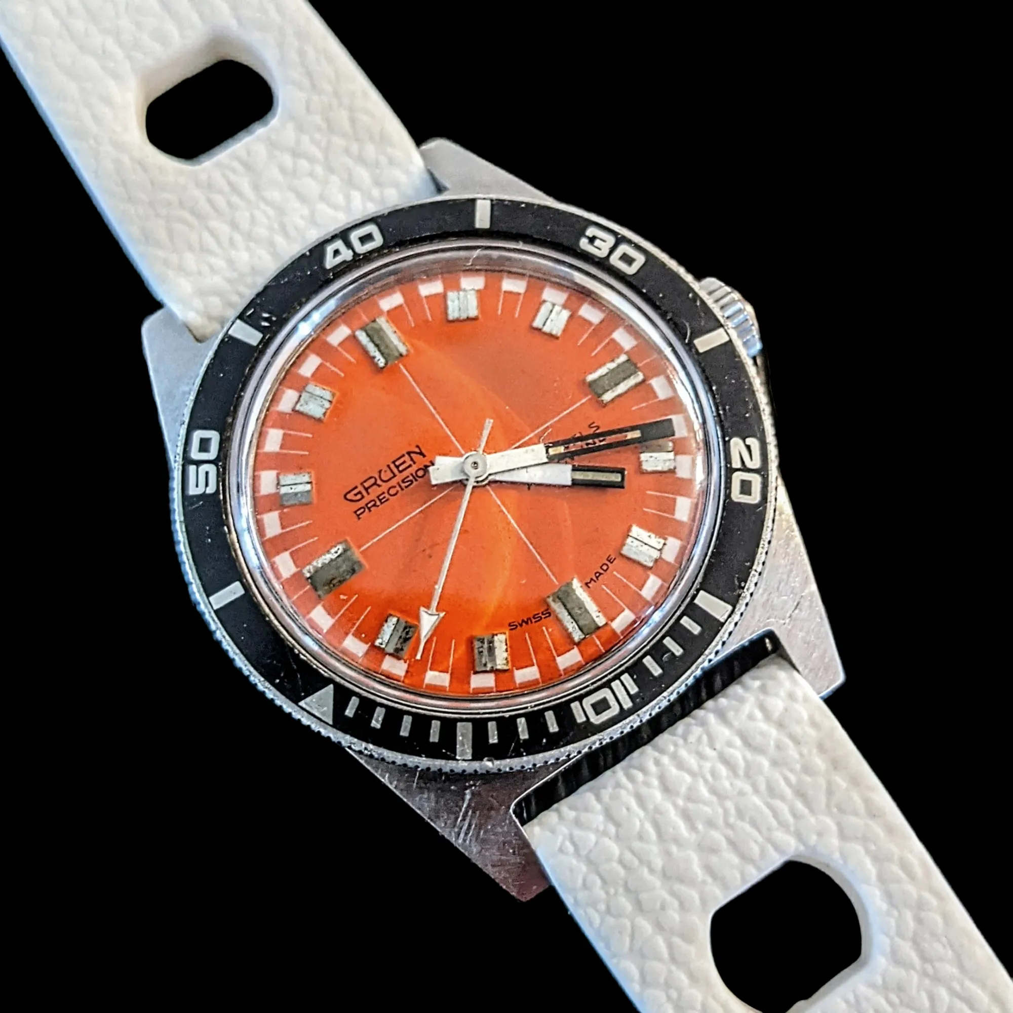 GRUEN Precision Autowind Watch -Skin Diver Wristwatch- 17 Jewels