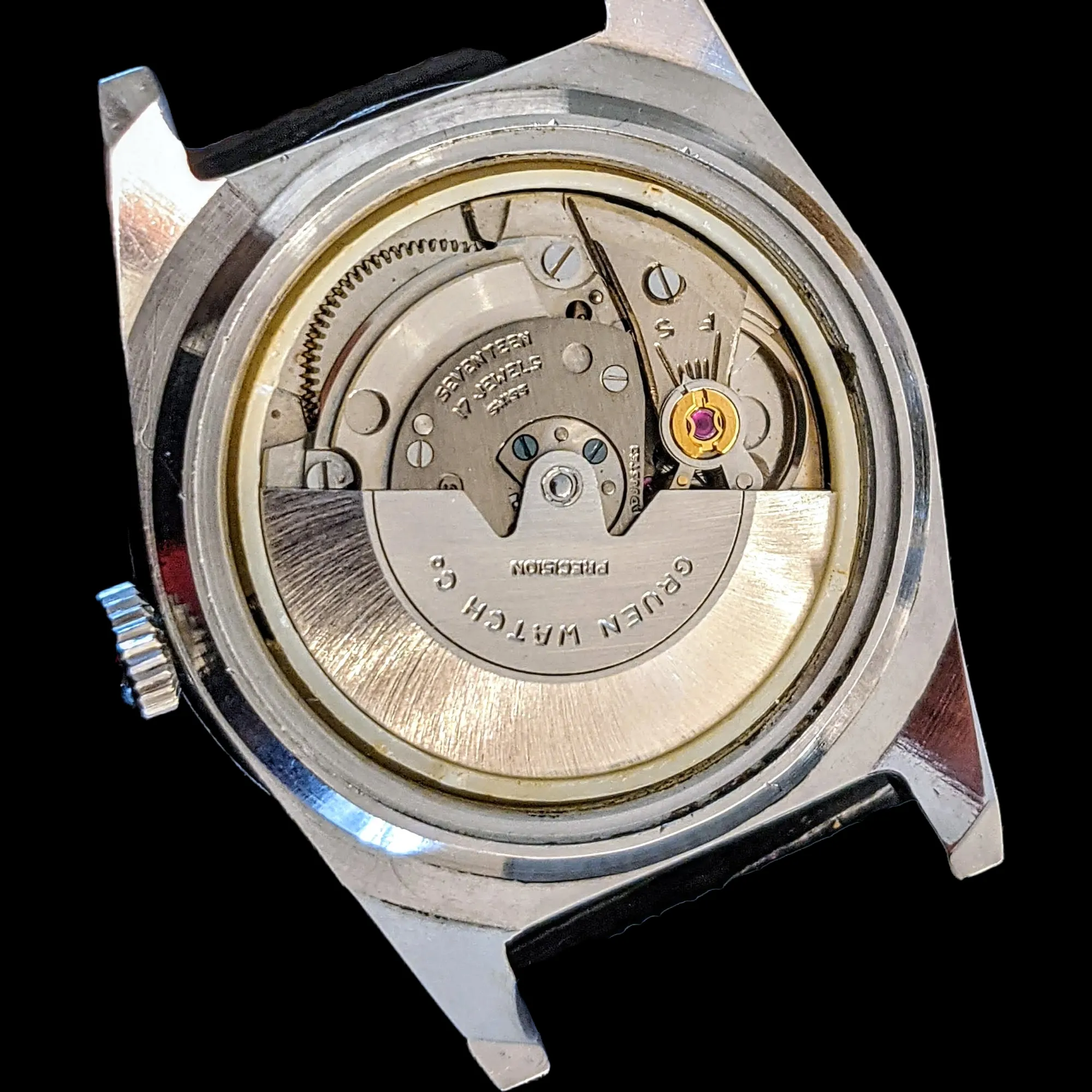 GRUEN Precision Autowind Watch -Skin Diver Wristwatch- 17 Jewels