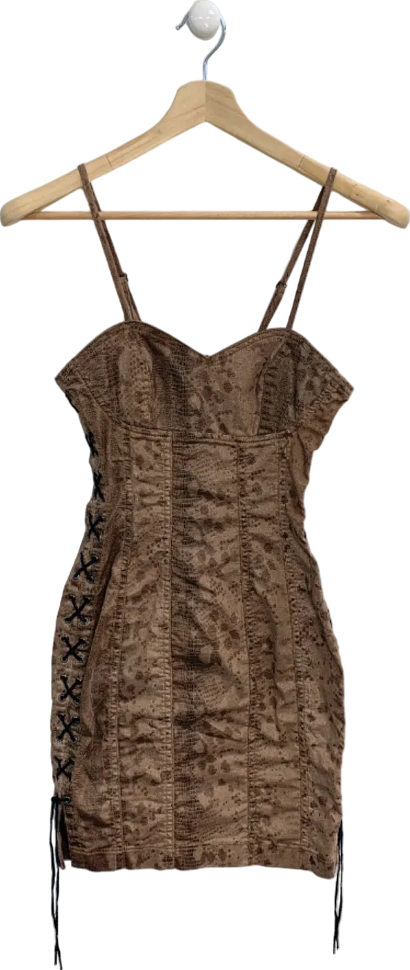 Guess Brown 40th Anniversary Dress UK S