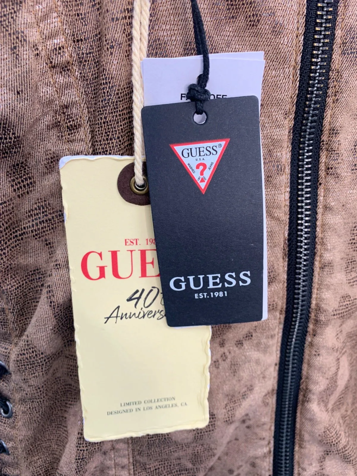Guess Brown 40th Anniversary Dress UK S