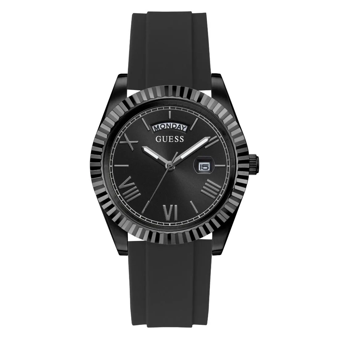 Guess Men 42 mm Black Dial Analog Watch- GW0335G1