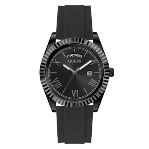 Guess Men 42 mm Black Dial Analog Watch- GW0335G1